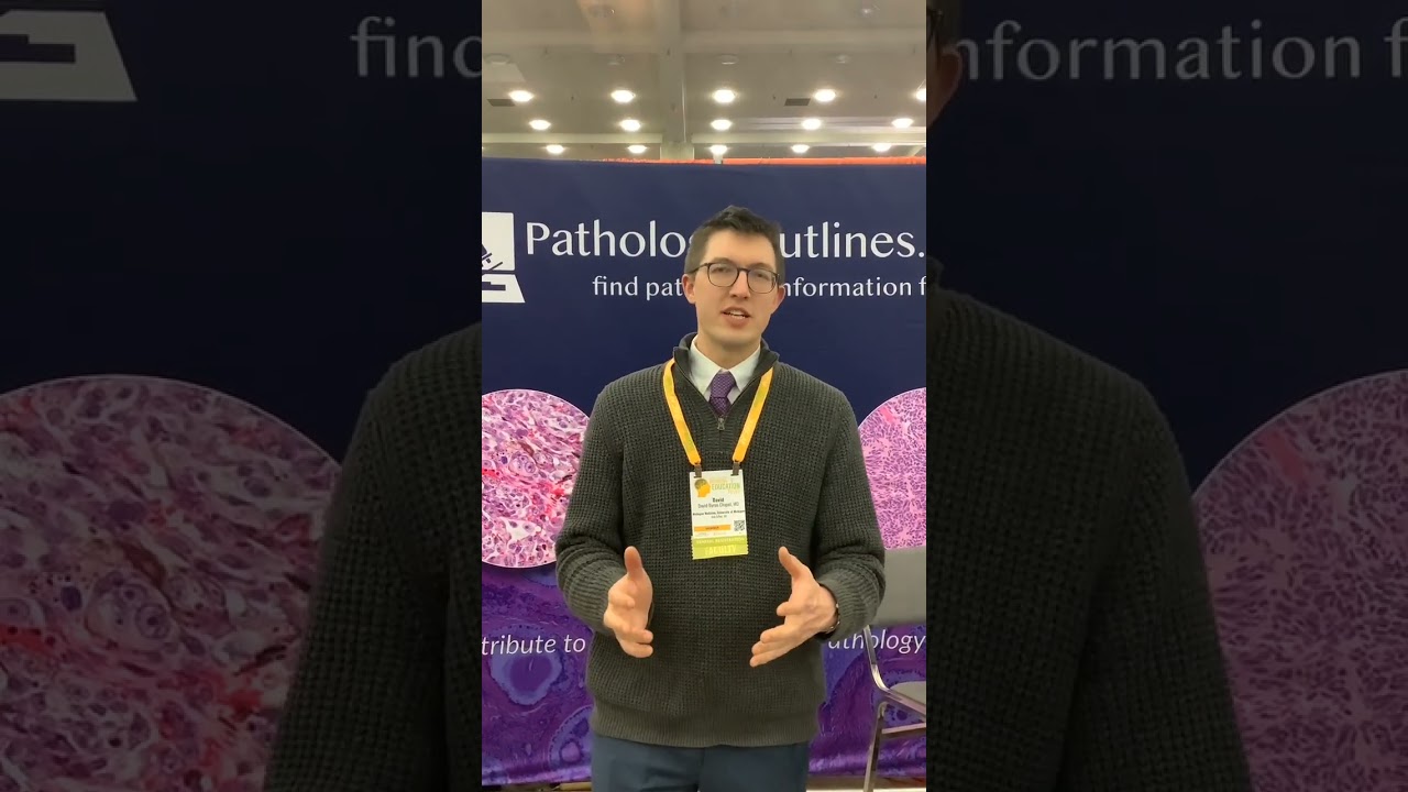 Dr. Chapel Shares Why He Writes for PathologyOutlines at USCAP 2024 🩺