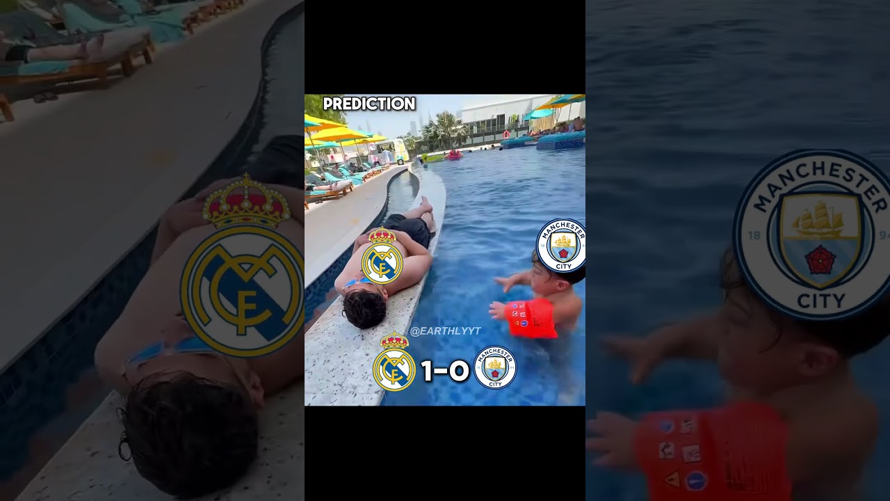 Real madrid vs man city 🐐 #championsleague