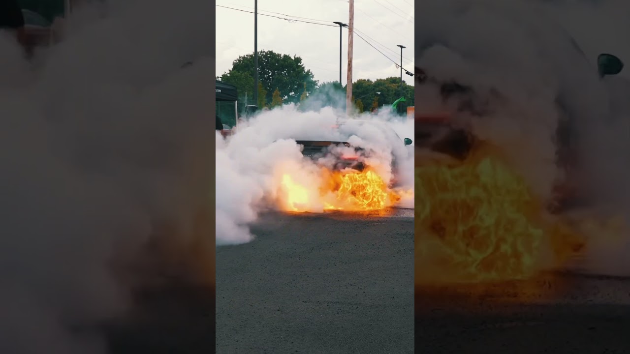 Epic Hellcat Burnout! Feel the Power π₯