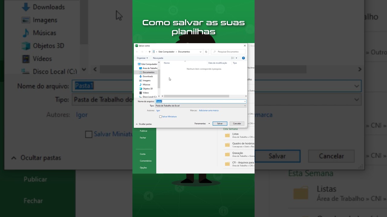 Como Salvar Suas Planilhas no Excel 📝