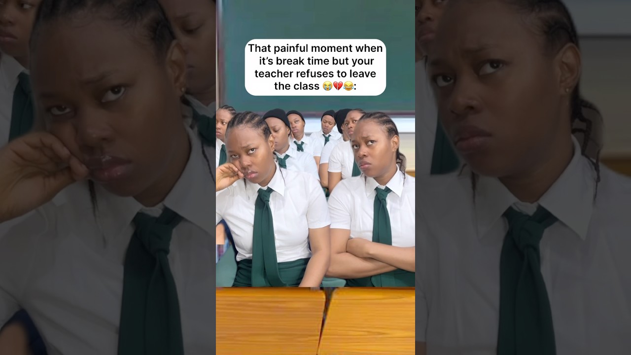 That painful moment when it’s break time but your teacher refuses to leave the class 😭💔😂