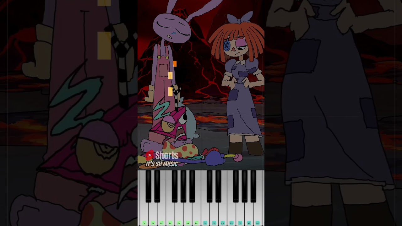 POMNI Slickback Meme 3 (@DimensionDirector) | Easy Piano Tutorial