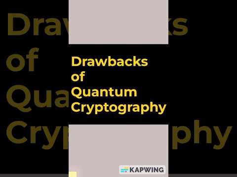 Drawbacks of Quantum Cryptography Computer Science A-Level