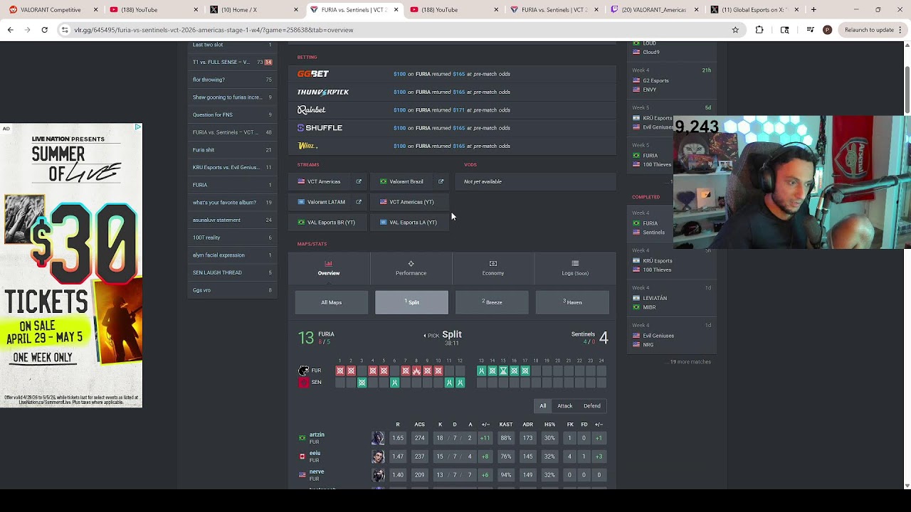 EG FNS | FUR vs SEN - VCT Americas Stage 1 🎮