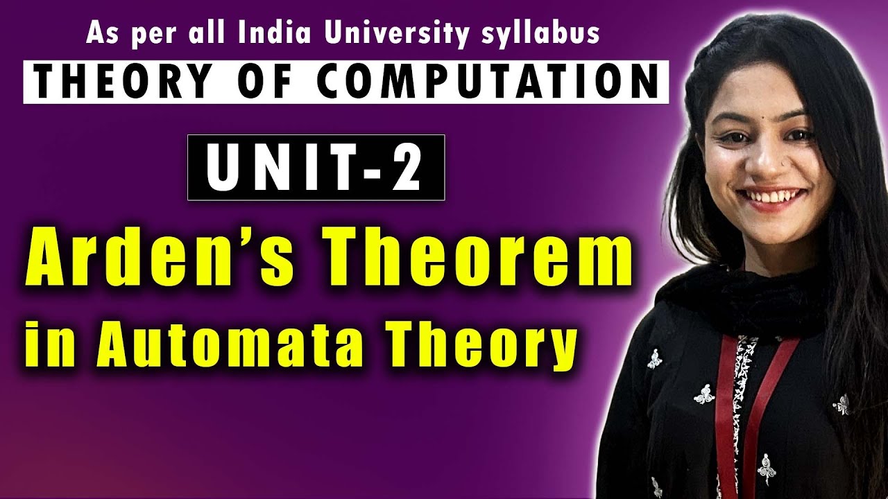 Ardenโs Theorem in Automata Theory | AKTU UNIT 2