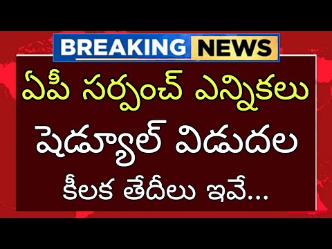 Ap sarpanch elections date - ap local body elections 2026 -ap Grama panchayat election News ఎన్నికలు