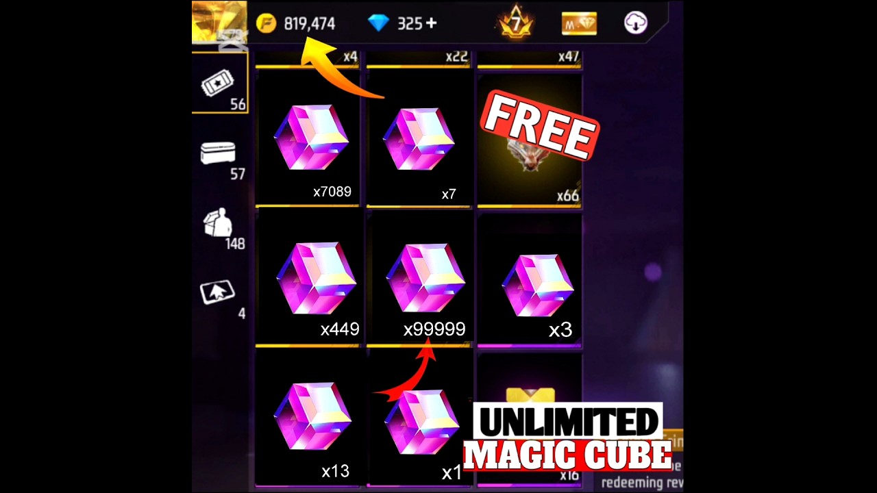 Get Unlimited Magic Cubes in Free Fire 🎮