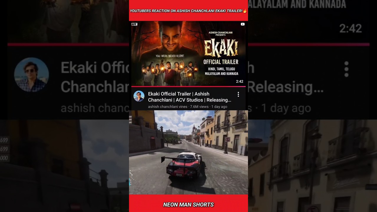 YouTubers React to Ashish Chanchlani's Exciting 'Ekaki' Trailer! 🔥 #Shorts