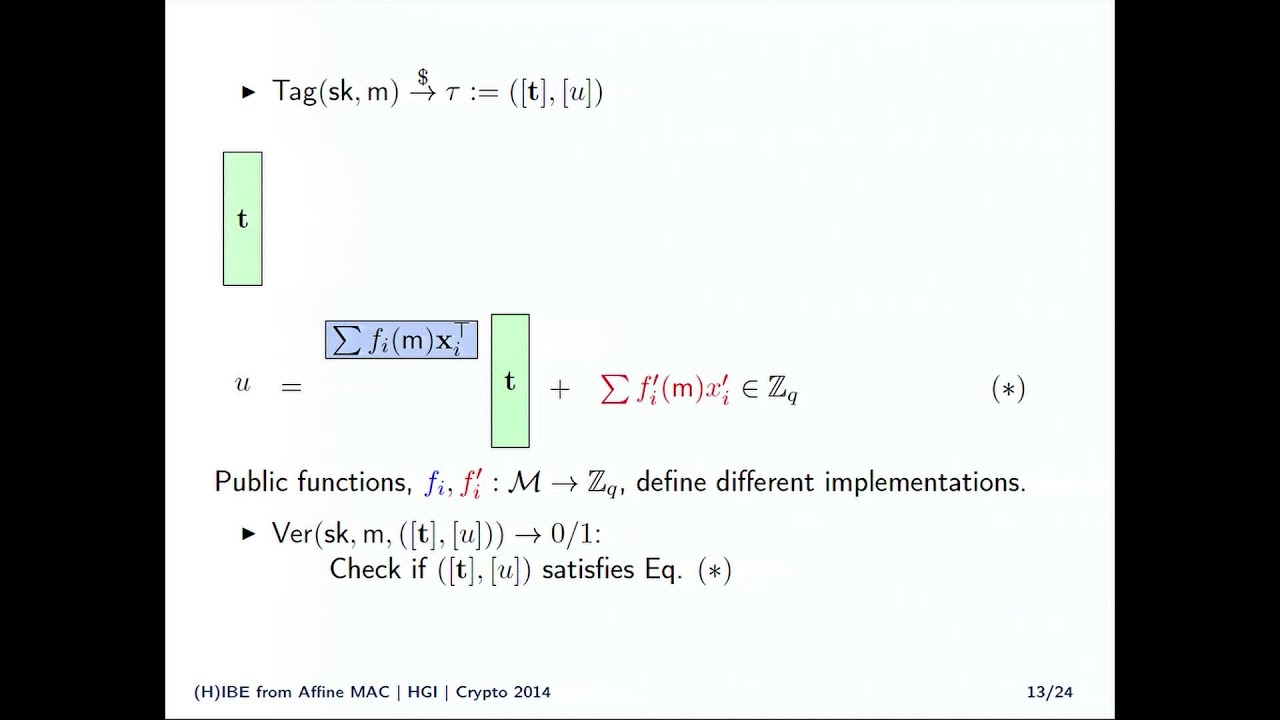 Hierarchical Identity-Based Encryption & Authentication π