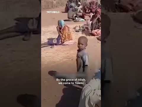 Sudanese woman tears up while recounting massacres of RSF