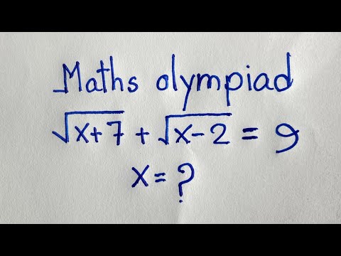 Maths olympiad | Algebra problems | A Nice radical maths olympiad question |