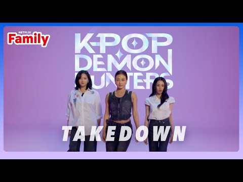 TWICE âTakedown (JEONGYEON, JIHYO, CHAEYOUNG)â Lyric Video | KPop Demon Hunters | Netflix Family