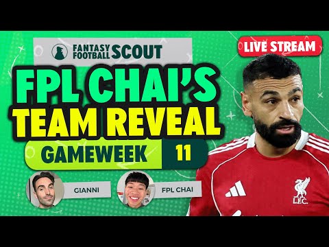 HAALAND VS SALAH CAPTAIN 💥 | FPL CHAI'S GW11 TEAM REVEAL | Fantasy Premier League Tips 2025/26