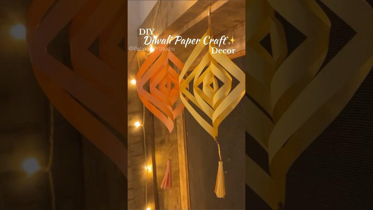 DIY Diwali Paper Decor Ideas ✨