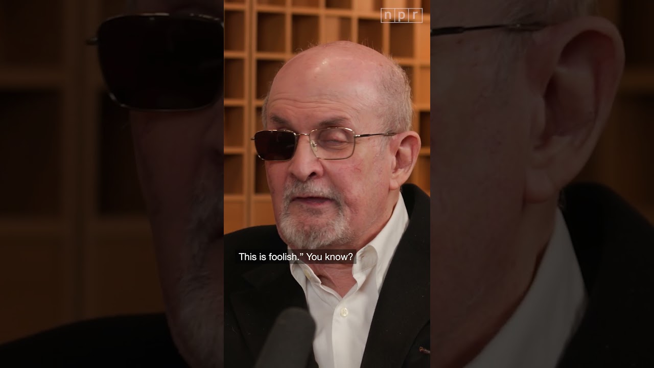 Rushdie says his book is a knife