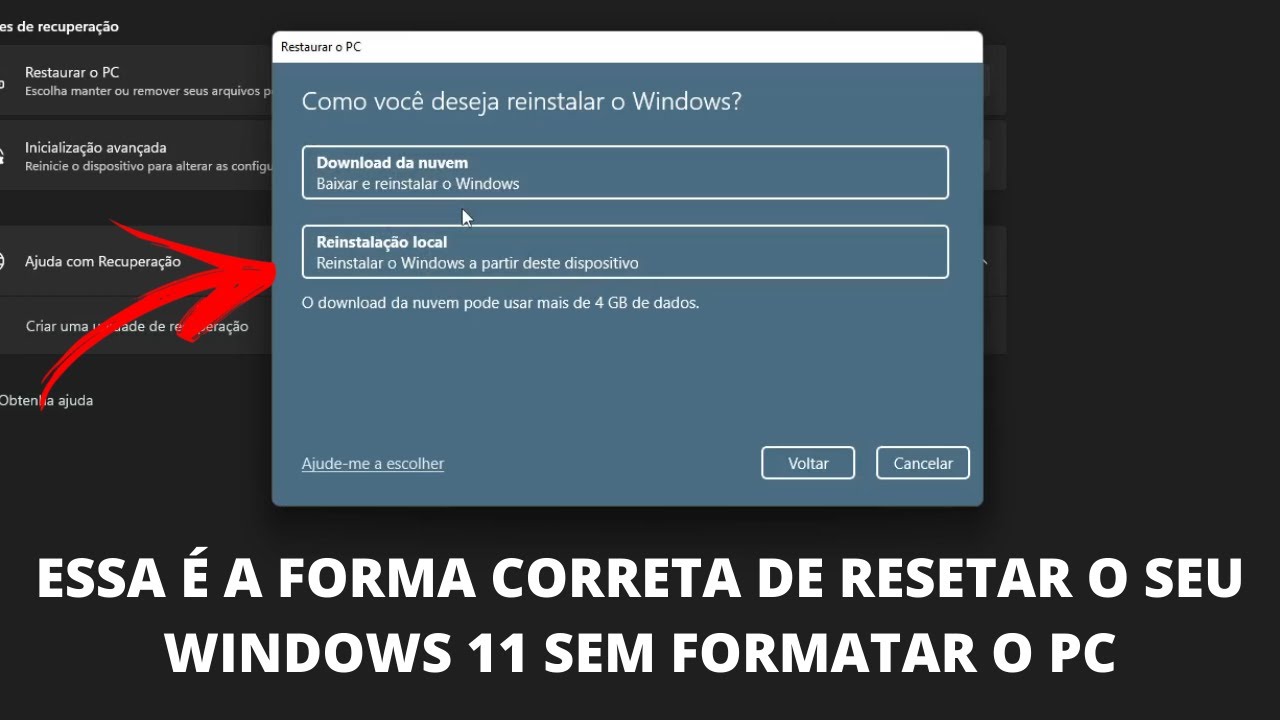 Como Resetar o Windows 11 Sem Disco de Instalação 🖥️
