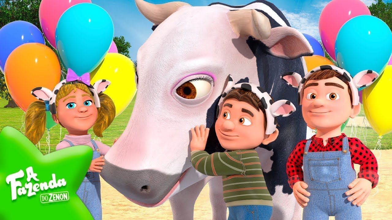 Vaca Maru 🐮 - Desenho Infantil da Fazenda do Zenon