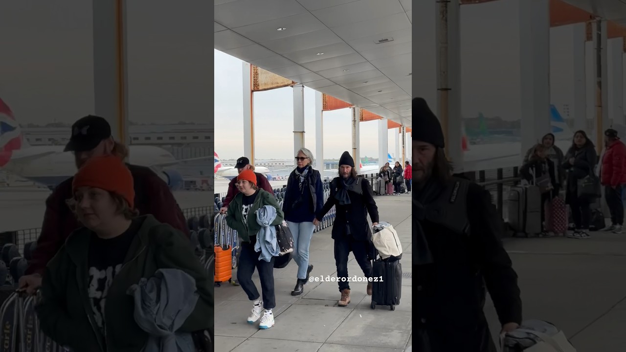 Keanu Reeves & Alexandra Grant Spotted at JFK ✈️