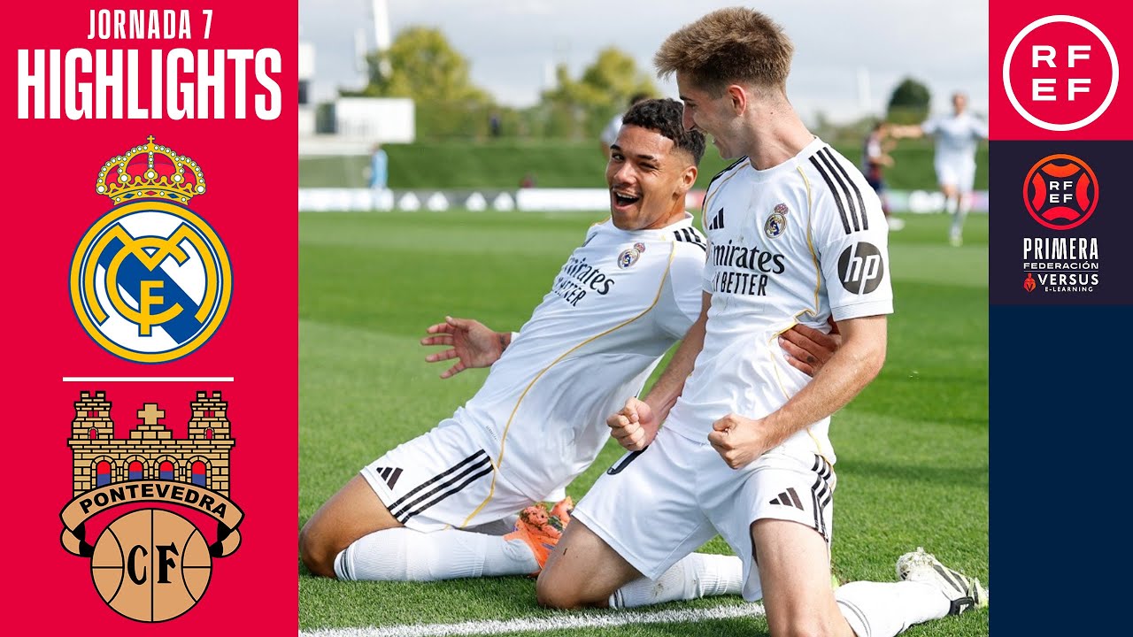 Resumen del Partido: RM Castilla 1-0 Pontevedra CF en la Jornada 7 de la Primera Federación 2025/26 ⚽