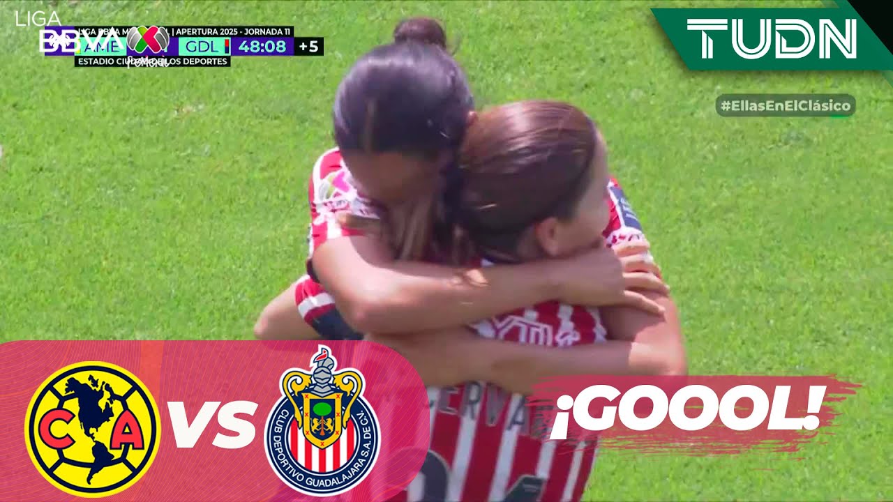 ¡Gol y Doble de Castro! América 0-2 Chivas en la Jornada 11 de la Liga MX Femenil ⚽
