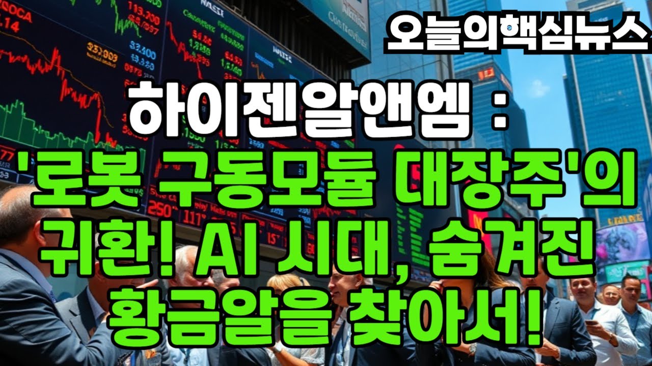 하이젠알앤엠 주가전망: AI 시대 로봇 모듈의 귀환 🤖