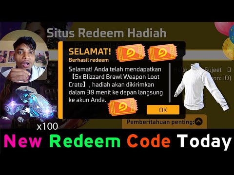Indonesia Free Fire Redeem Code Today ๐