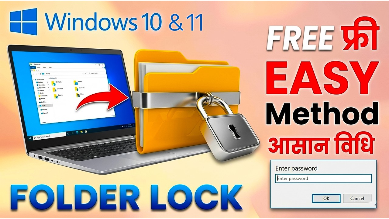 Lock Folder Without Software in Windows 10/11 | 100% Free Method ๐