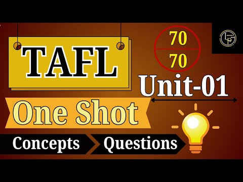 TAFL | ONE SHOT | UNIT-01 | THEORY OF COMPUTATION | @learnerspick_01