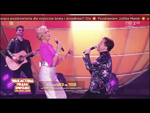 Helena Vondráčková a Marcin Miller - Długa noc / Dlouhá noc (Wakacyjna trasa Dwójki TVP2 30/8/2020)