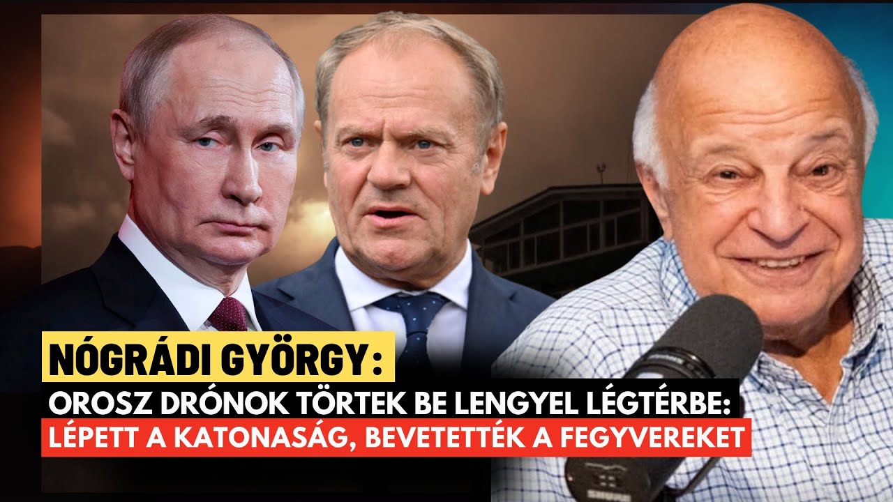 Vészhelyzet Lengyelország felett: Oroszország behatolt légterébe – Nógrádi György elemzése 🇷🇺