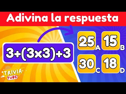 ¿Cuánto sabes de matemáticas y razonamiento lógico? QUIZ Matemáticas 😲 Triavia Tube
