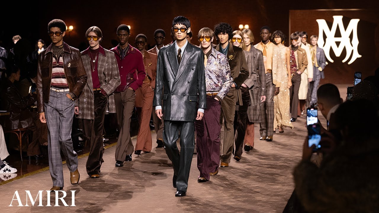 AMIRI Autumn-Winter 2025 Runway Show: A Tribute to Hollywood
