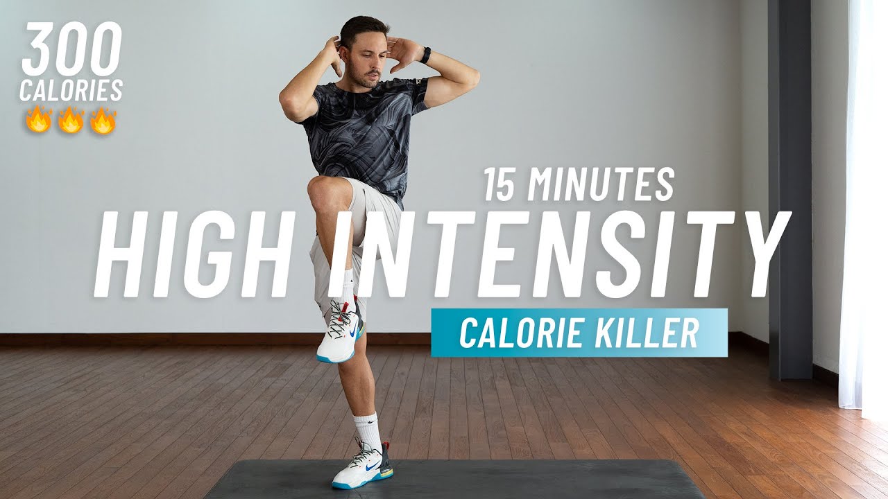 15-Minute Equipment-Free Full Body Cardio HIIT Workout