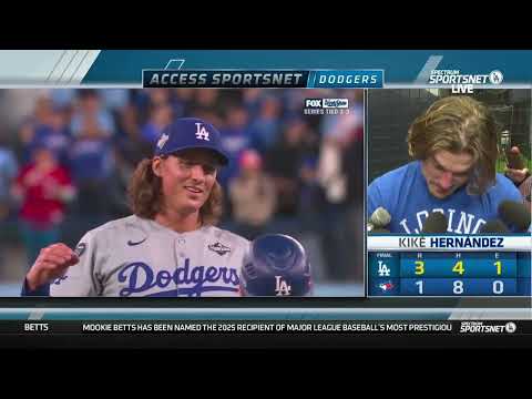 Kiké Hernández On CLUTCH 9th Inning Play To Save Dodgers World Series Hopes, Breaks Down Full Play!