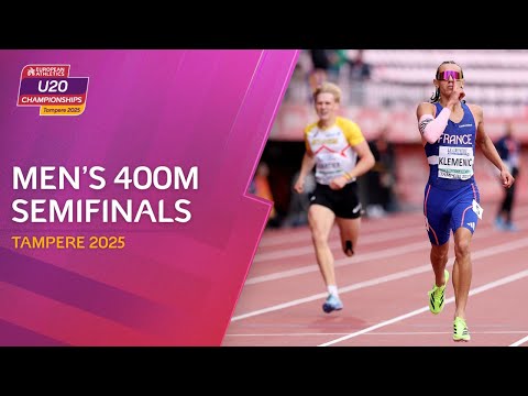 Men's 400m semifinals replay | Tampere 2025 European Athletics U20 Championships