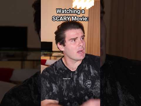 Different Reactions When Watching A Scary Movie.