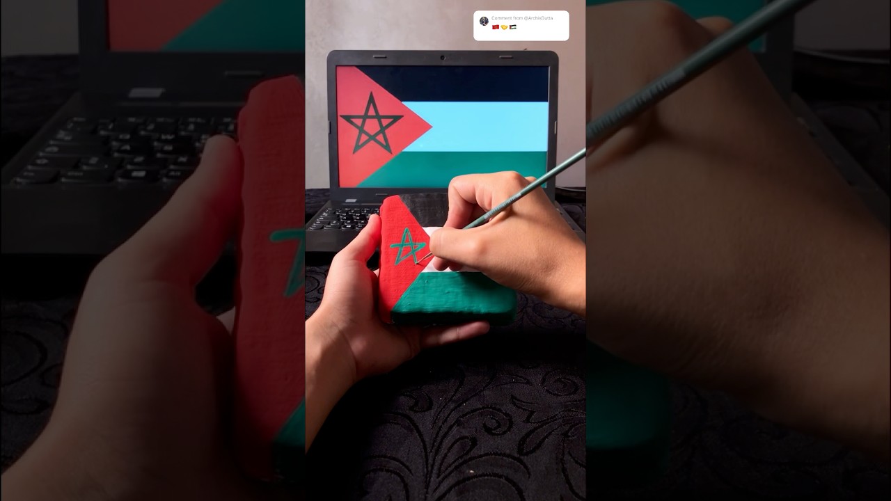 Morocco & Palestine: A Powerful Artistic Tribute ๐ต๐ธ๐ฒ๐ฆ