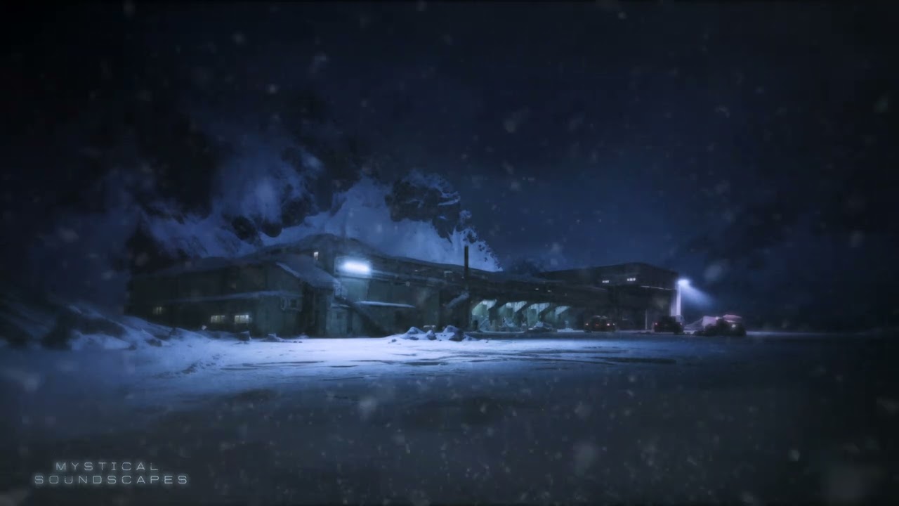 Haunted Antarctic Base | Fog Horn | Horror Ambience π§