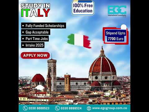 🇮🇹 Study in Italy – 100% Free Education! 🎓
