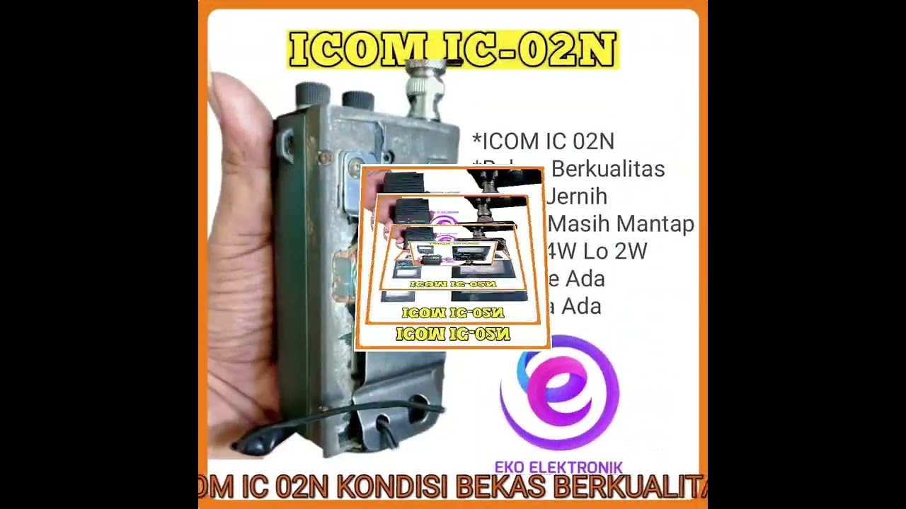 ICOM IC-02N OKE Walkie Talkie 📡