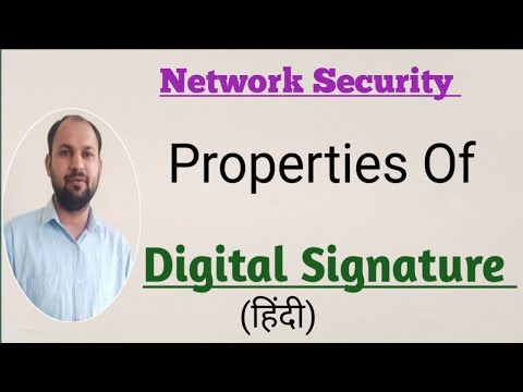 Properties Of Digital Signature | Digital Signature properties explain|Cryptography