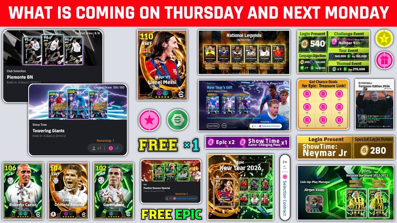 eFootball 2026 Update: Free Epic & Coins Tomorrow ⚽