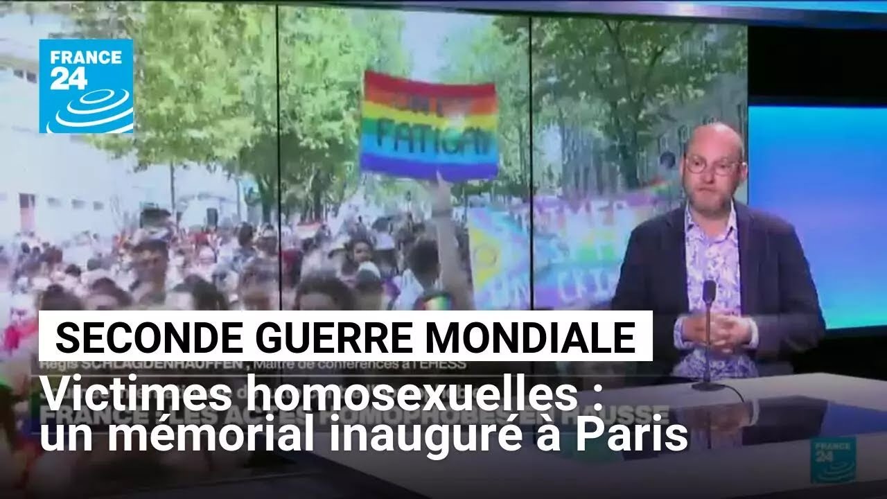 Mémorial LGBT+ pour victimes de la déportation à Paris 🏳️‍🌈