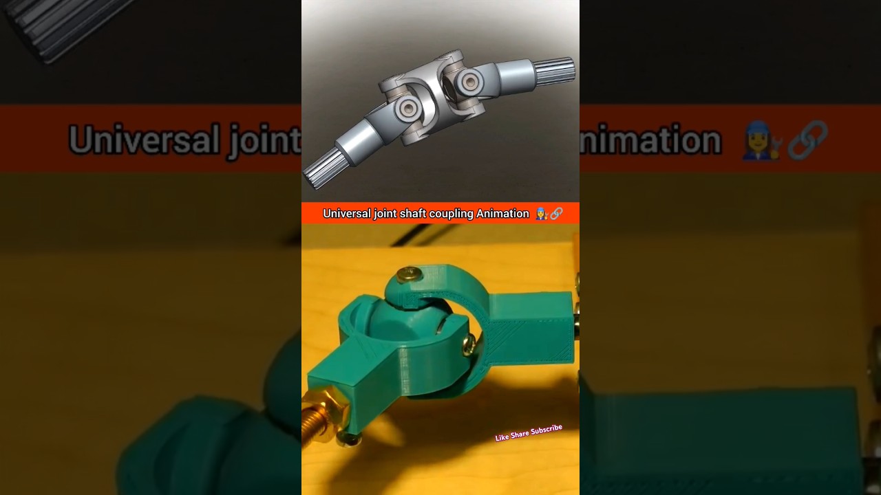 Universal Joint Shaft Coupling Animation