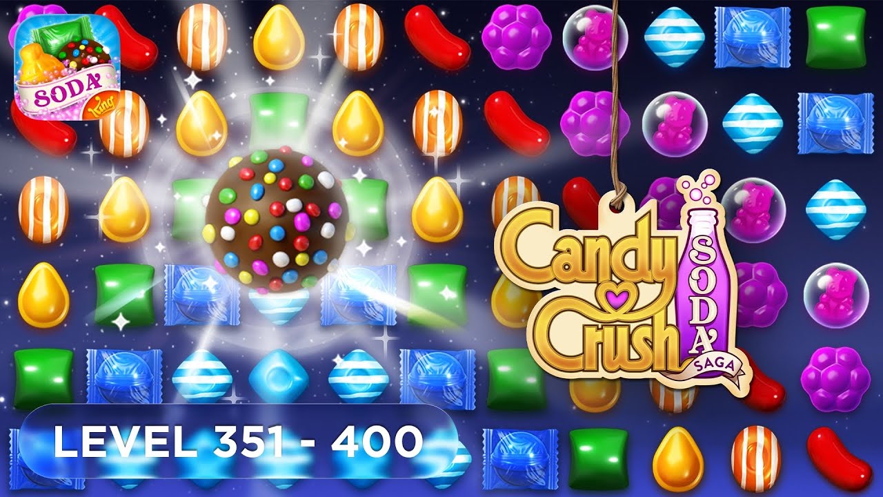 🔴 Candy Crush Soda Saga Level 351 - 400 (Modded Gameplay)