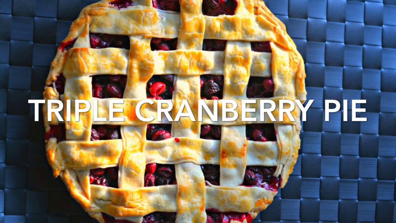 Triple Cranberry Pie - Easy Holiday Dessert 🍒