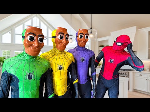 Who's the Real Spider-man? || Team Spider-man vs TUNG TUNG TUNG SAHUR in Real Life !!  (Scary Movie)