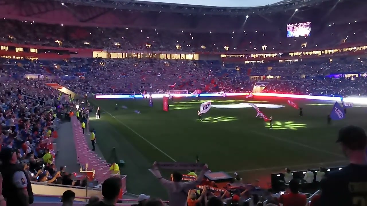 Hymne Olympique Lyonnais avant la victoire folle contre Stade Brestois 4-3 ⚽