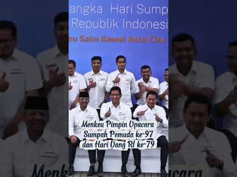 Pimpin Upacara Peringatan Hari Sumpah Pemuda ke-97 dan Hari Uang RI ke-79#menkeu #purbayayudhisadewa