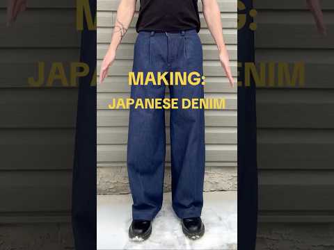 Japanese Denim Design Process #sewingtutorial #fashiondesigner